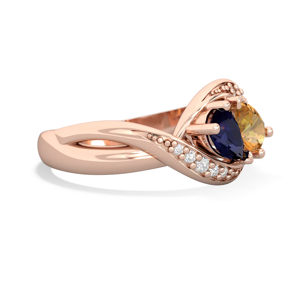 Sapphire Summer Winds 14K Rose Gold ring R5342