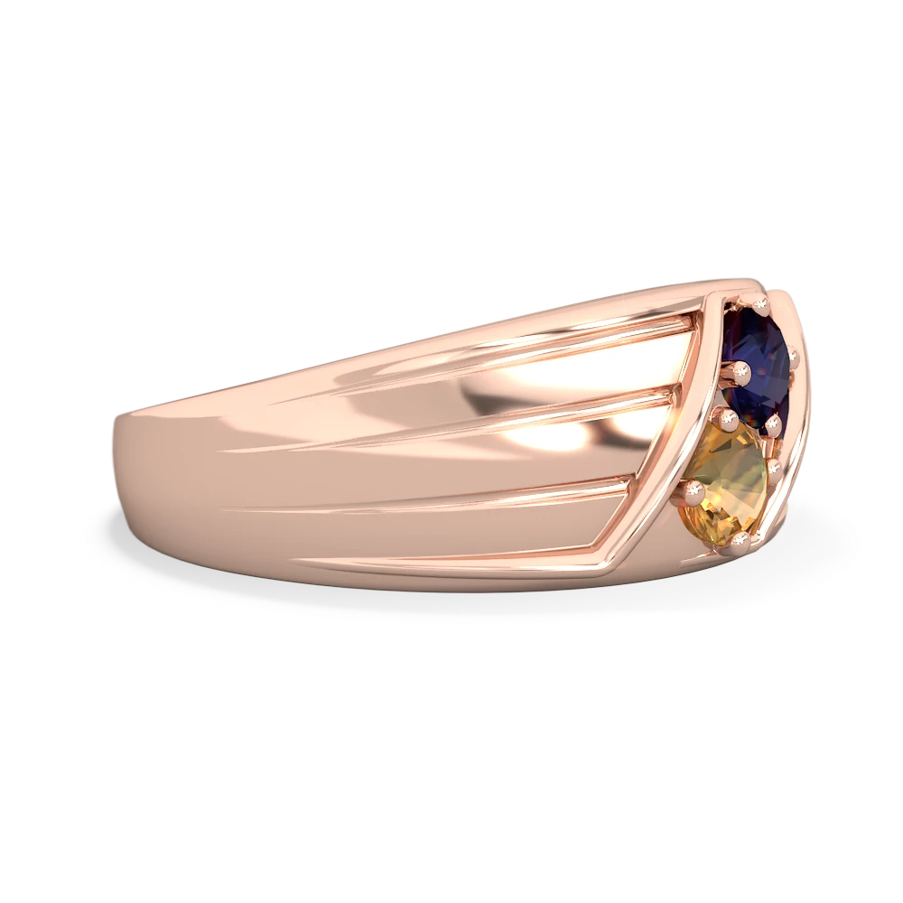 Sapphire Men's Streamline 14K Rose Gold ring R0460