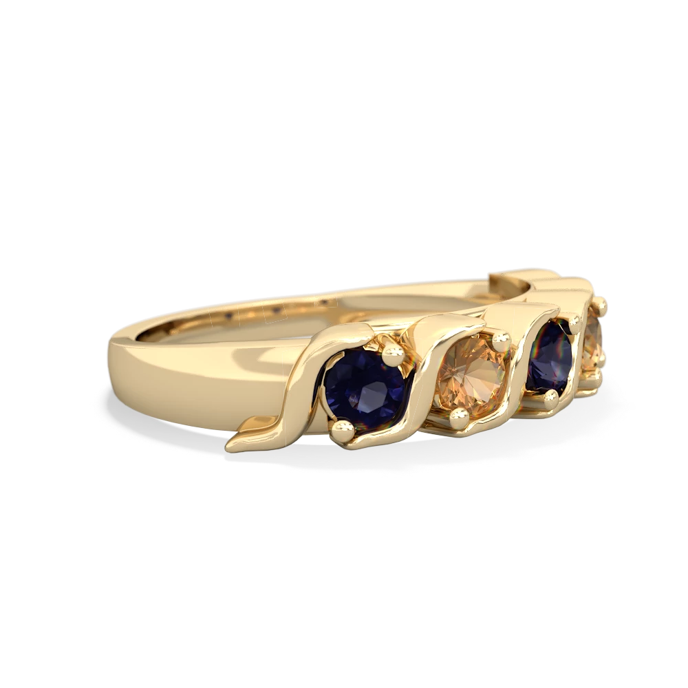 Sapphire Anniversary Band 14K Yellow Gold ring R2089