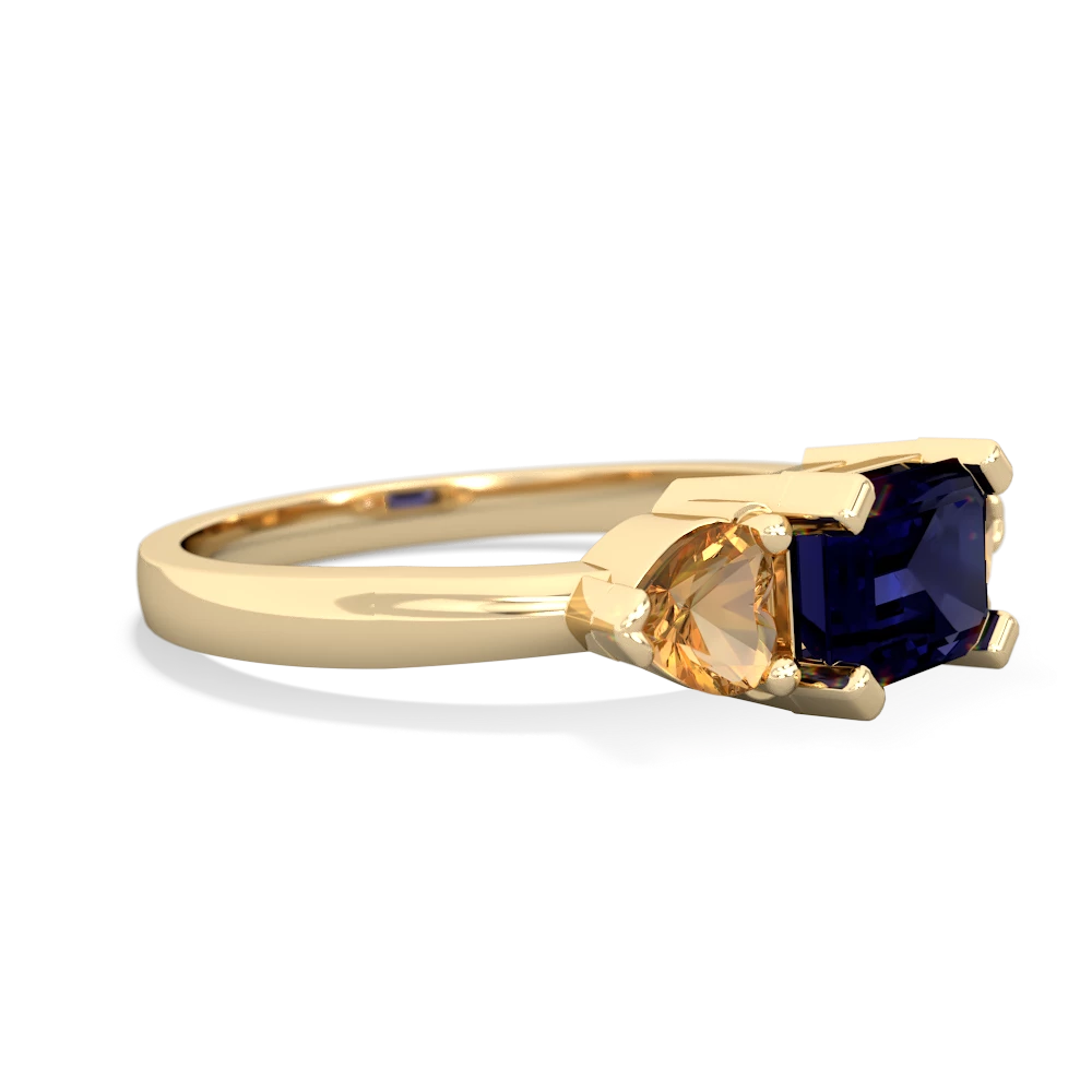 Sapphire Three Stone 14K Yellow Gold ring R5235