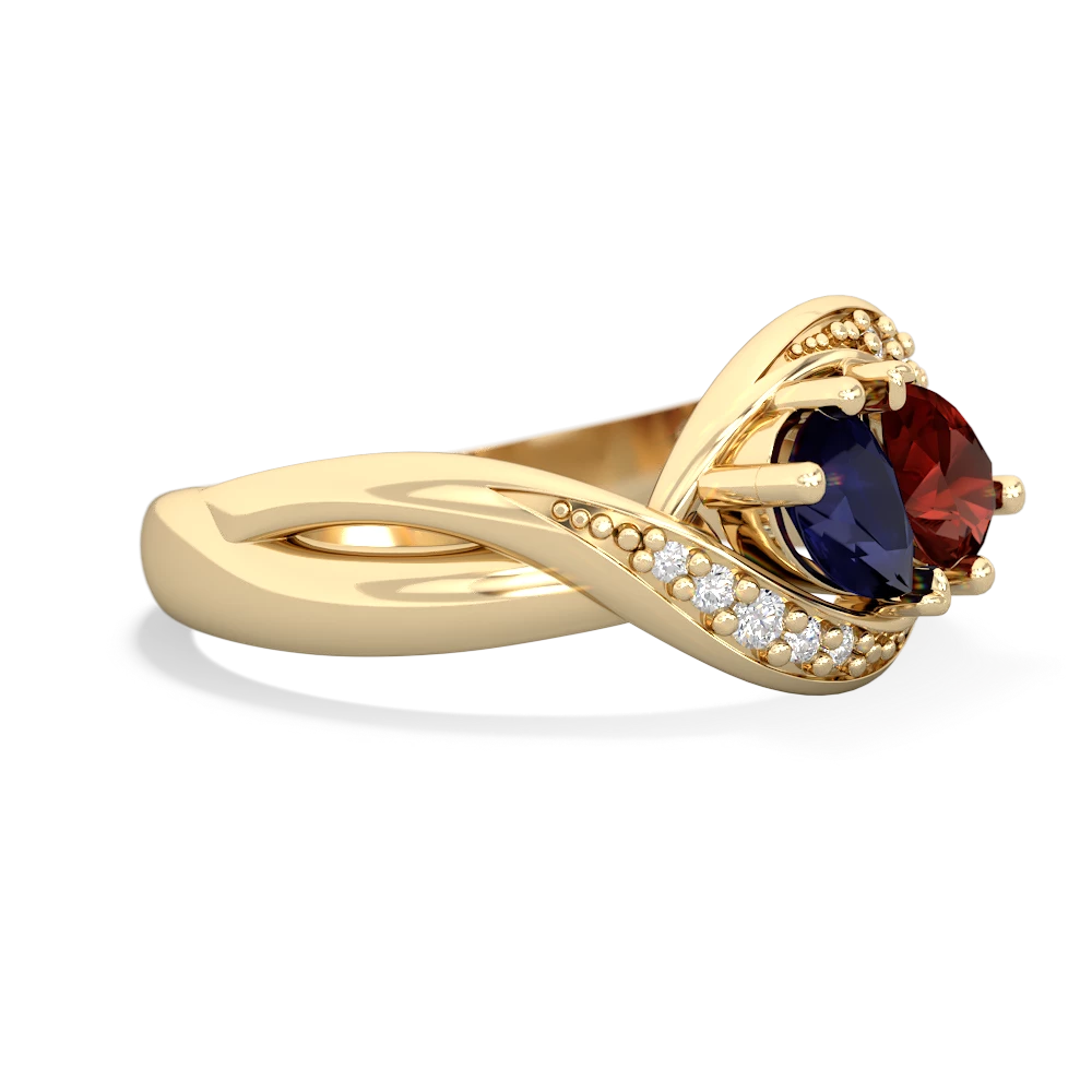 Sapphire Summer Winds 14K Yellow Gold ring R5342