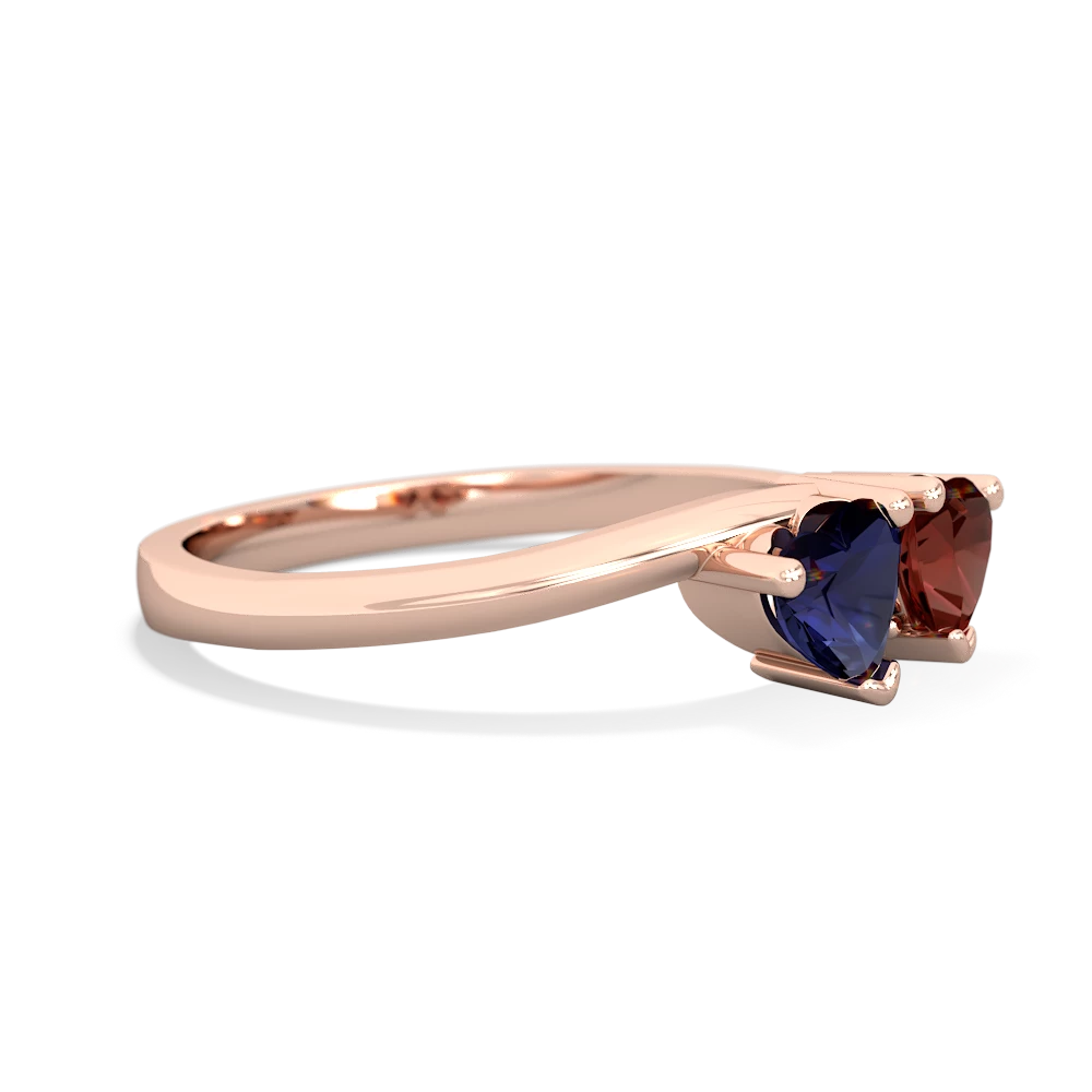 Sapphire Sweethearts 14K Rose Gold ring R5260