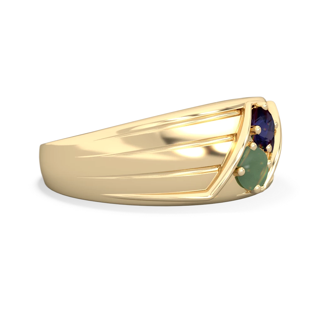 Sapphire Men's Streamline 14K Yellow Gold ring R0460