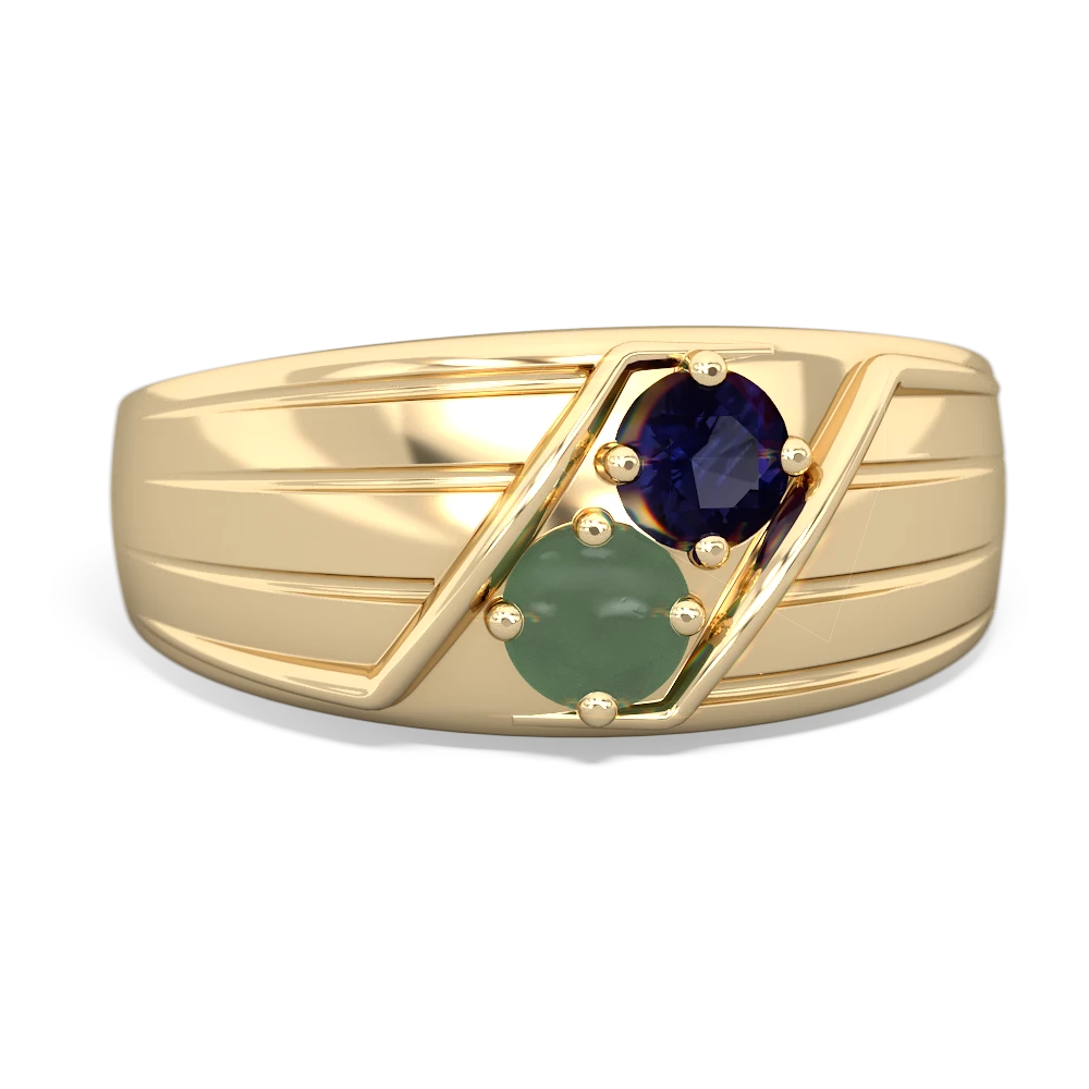 Sapphire Men's Streamline 14K Yellow Gold ring R0460