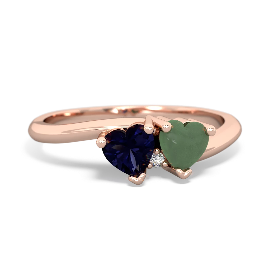 Sapphire Sweethearts 14K Rose Gold ring R5260