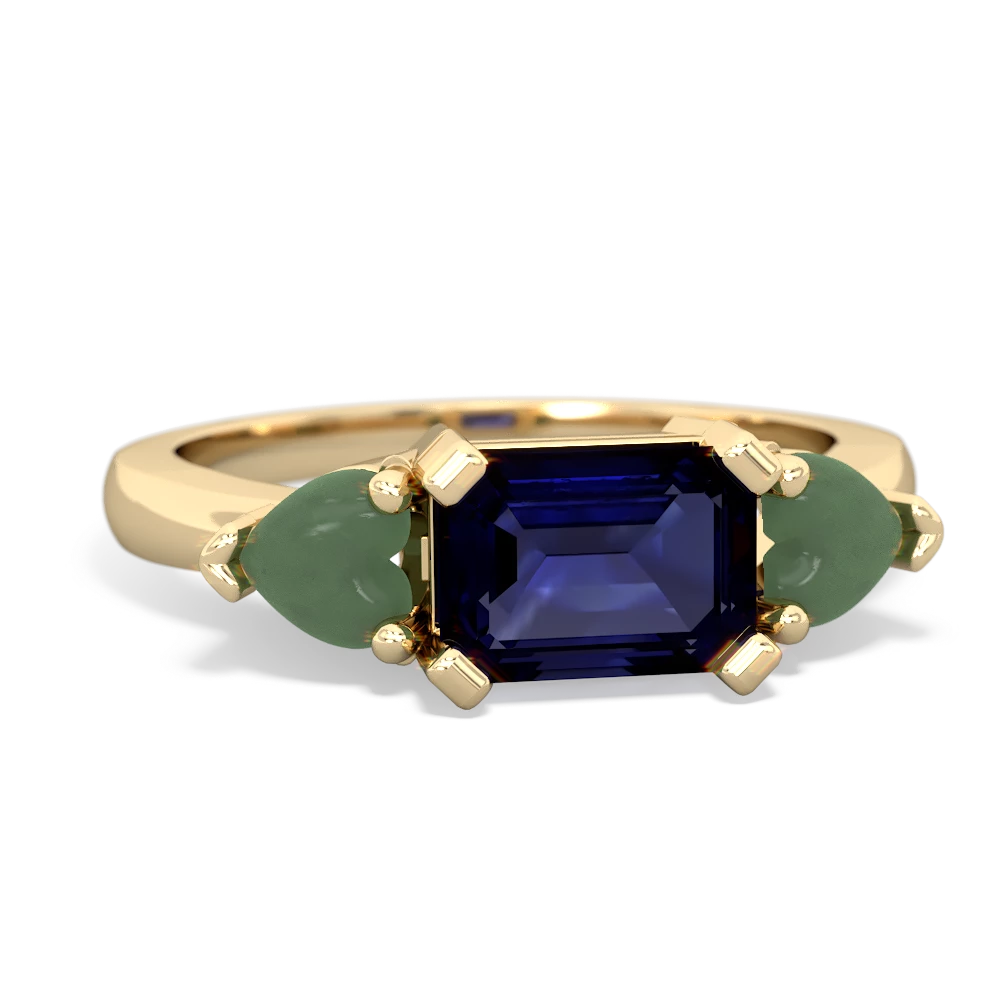 Sapphire Three Stone 14K Yellow Gold ring R5235