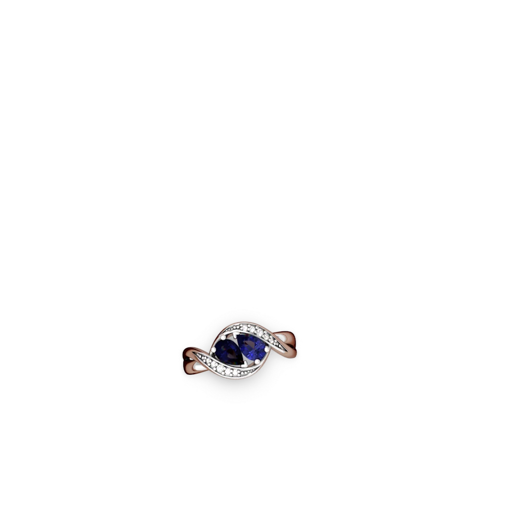 Sapphire Summer Winds 14K White Gold ring R5342