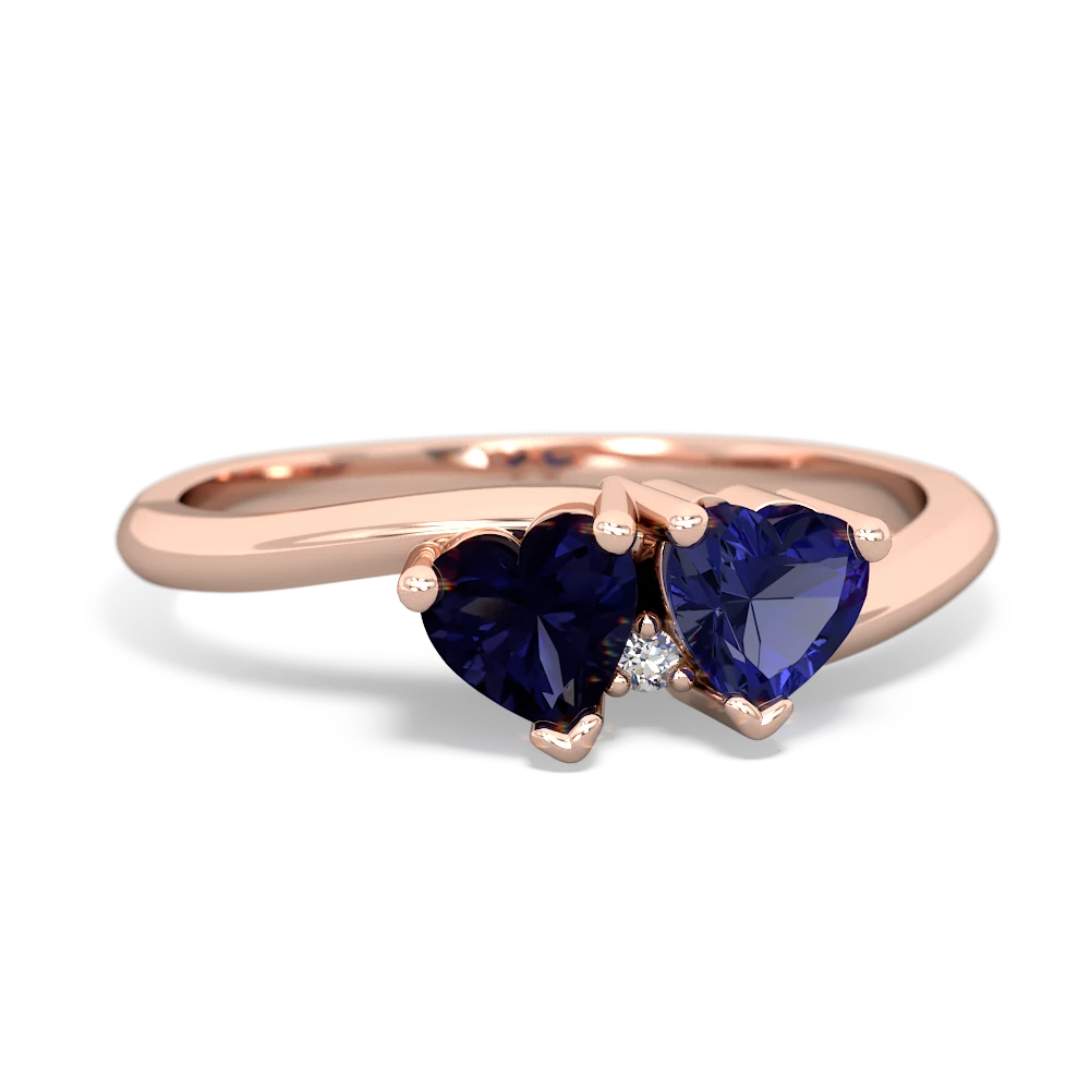 Sapphire Sweethearts 14K Rose Gold ring R5260