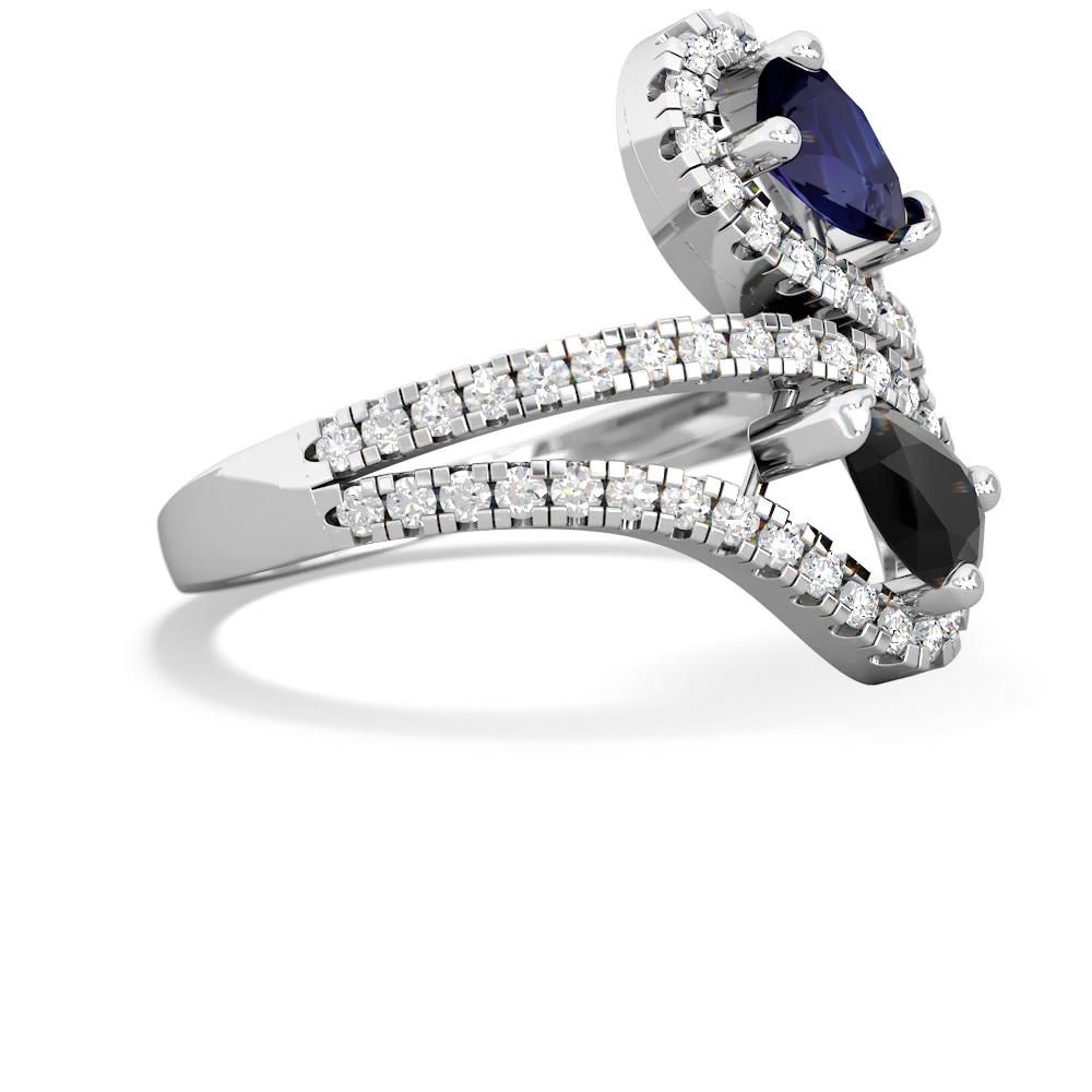 Sapphire Diamond Dazzler 14K White Gold ring R3000