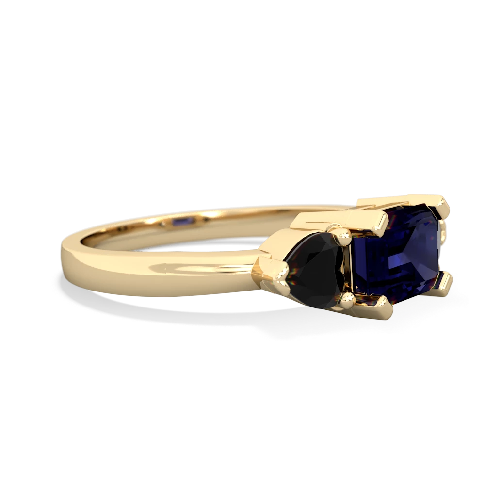 Sapphire Three Stone 14K Yellow Gold ring R5235