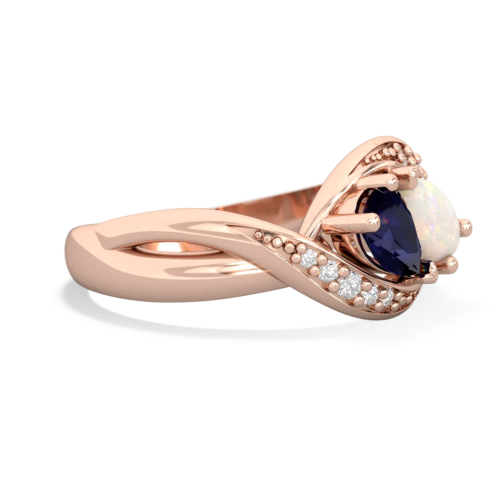 Sapphire Summer Winds 14K Rose Gold ring R5342