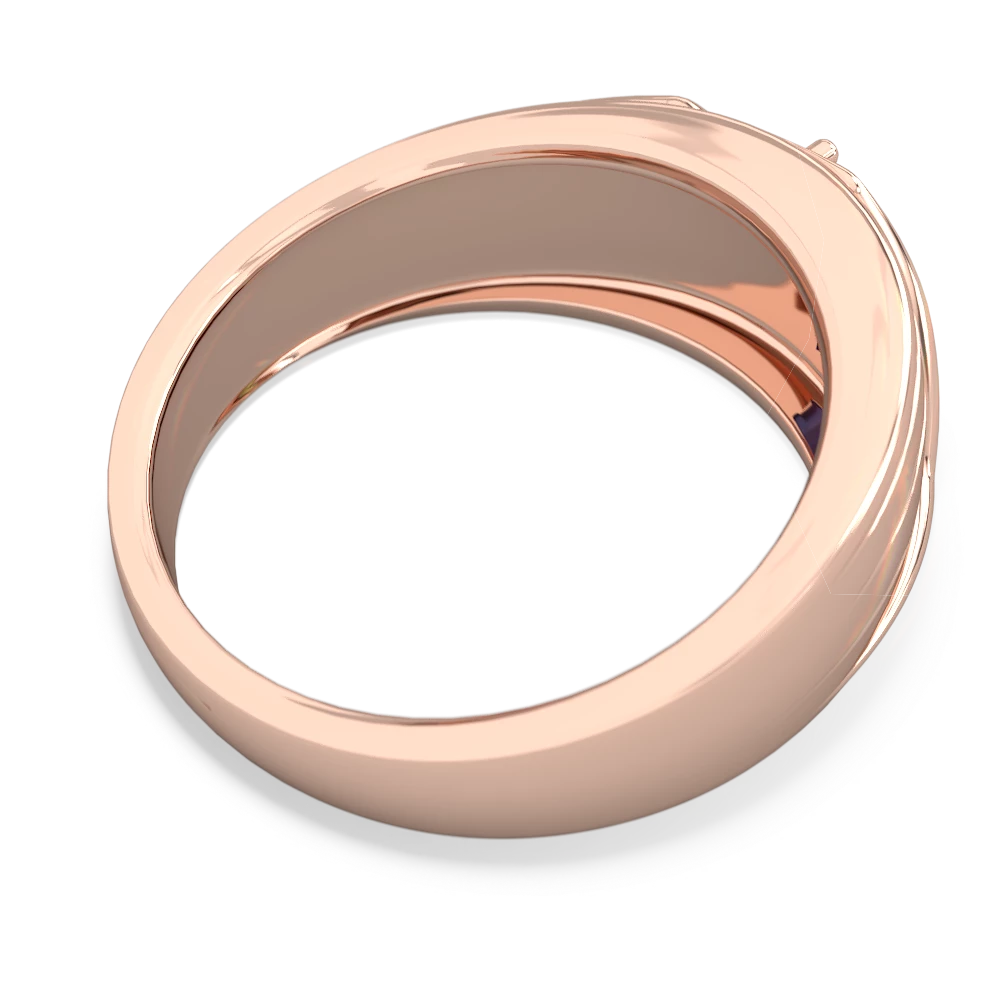 Sapphire Men's Streamline 14K Rose Gold ring R0460