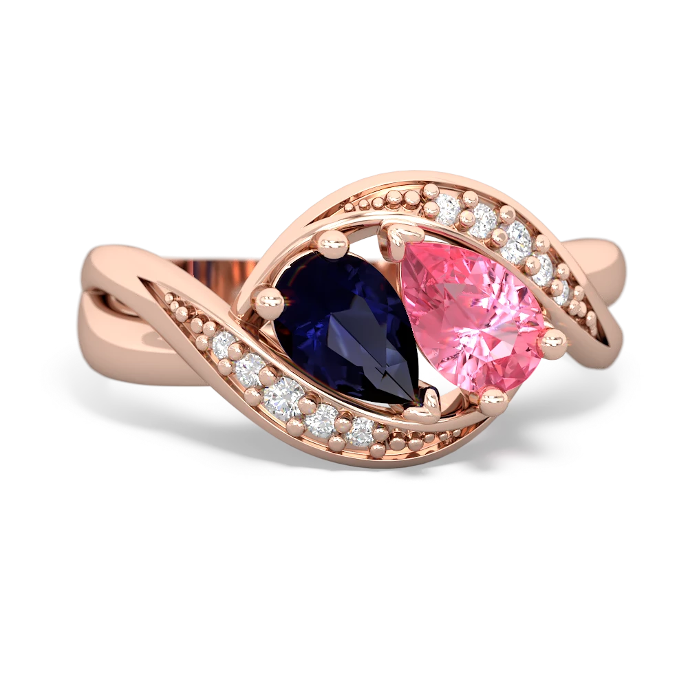 Sapphire Summer Winds 14K Rose Gold ring R5342