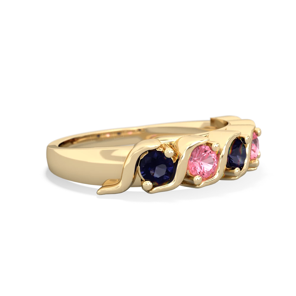 Sapphire Anniversary Band 14K Yellow Gold ring R2089