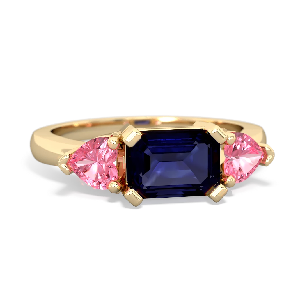 Sapphire Three Stone 14K Yellow Gold ring R5235