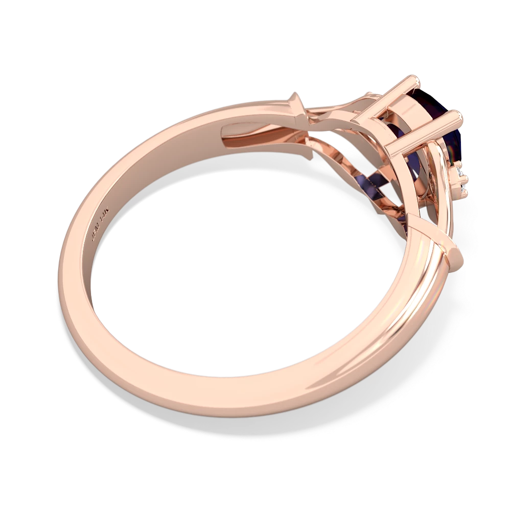 Sapphire Precious Pear 14K Rose Gold ring R0826