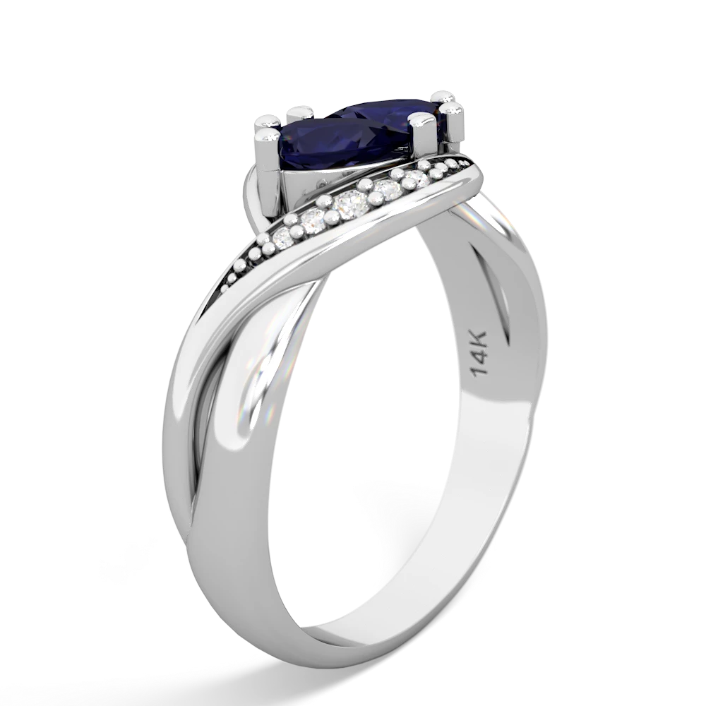 Sapphire Summer Winds 14K White Gold ring R5342