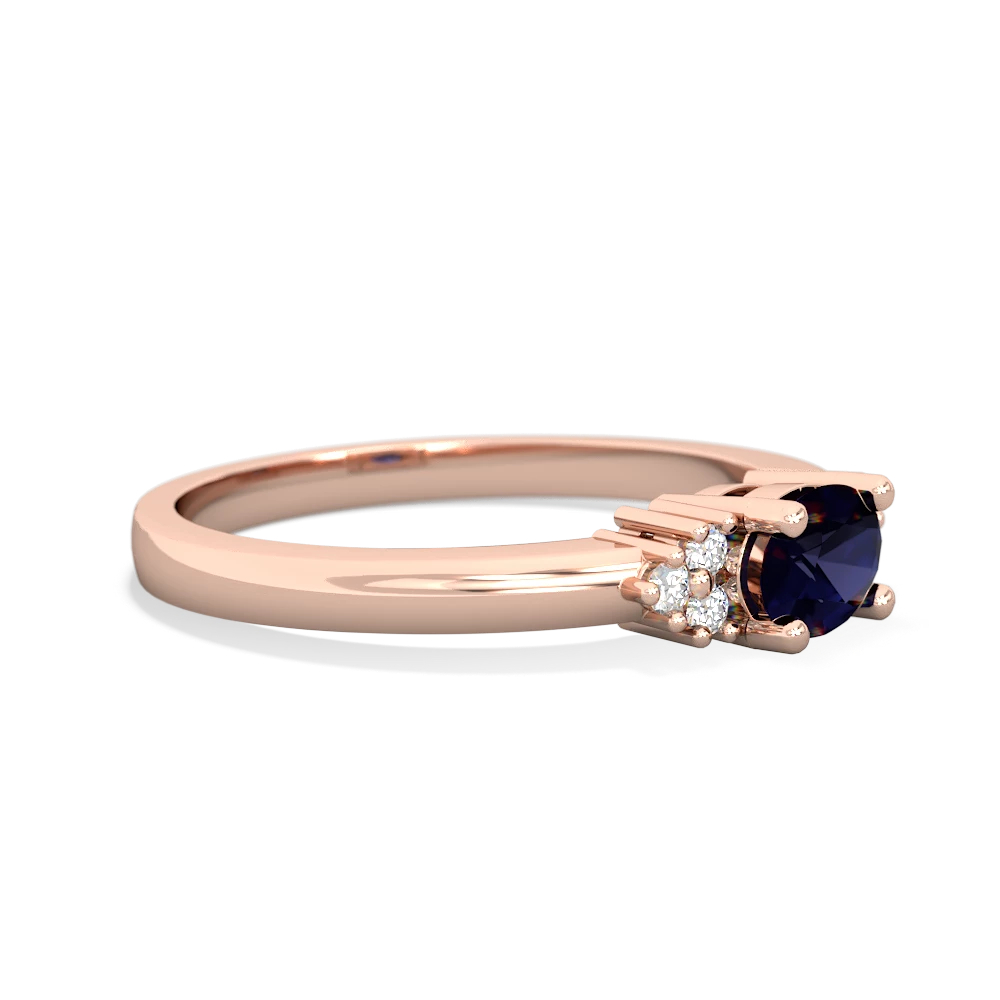 Sapphire Simply Elegant East-West 14K Rose Gold ring R2480