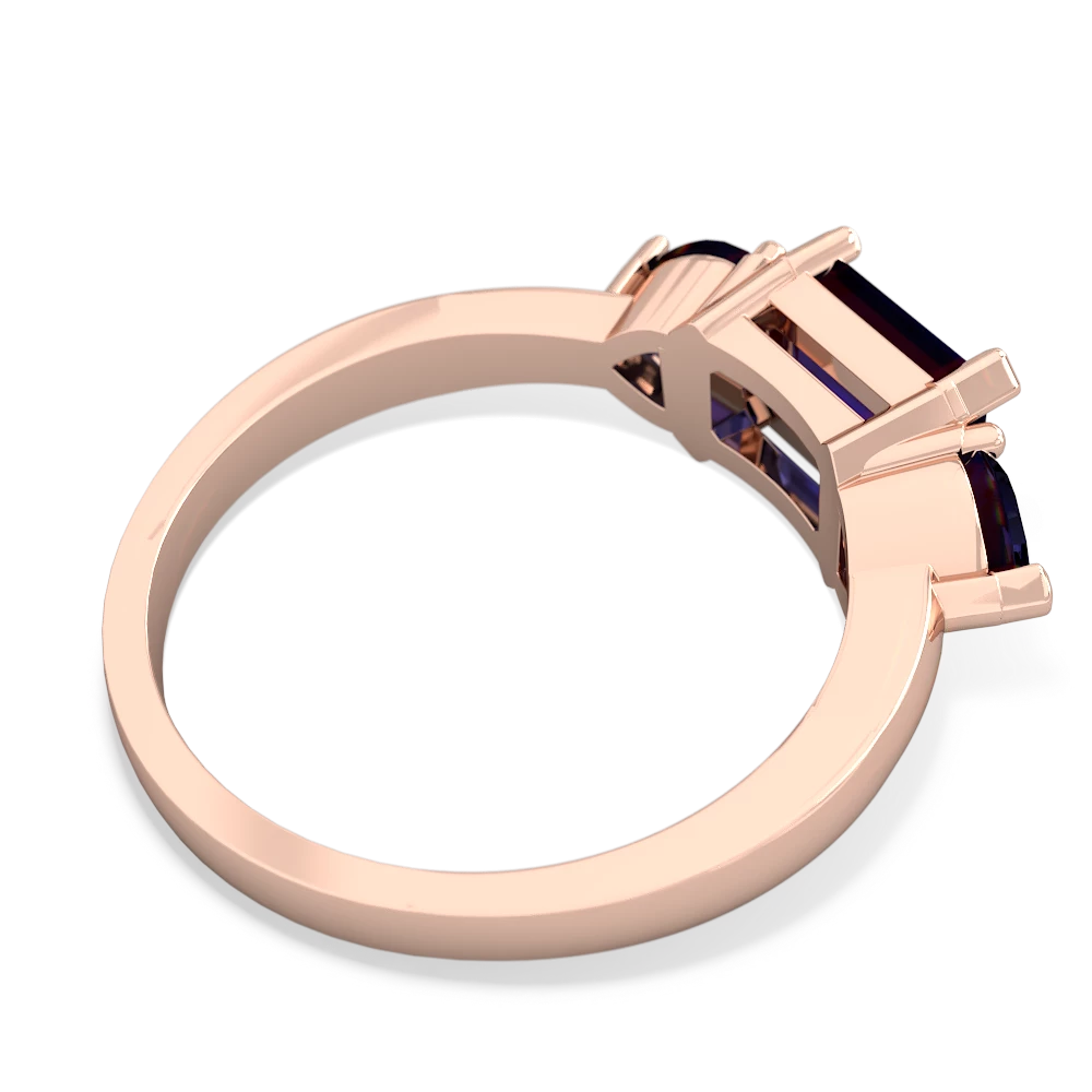 Sapphire Three Stone 14K Rose Gold ring R5235