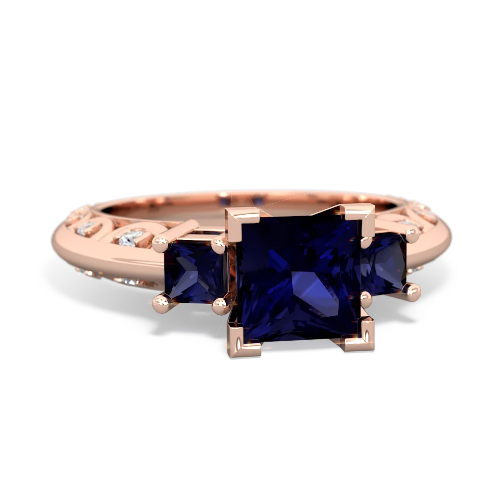 Alexandrite Eternal Embrace Engagement 14K Rose Gold ring C2001