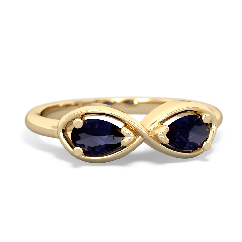 Sapphire Infinity 14K Yellow Gold ring R5050