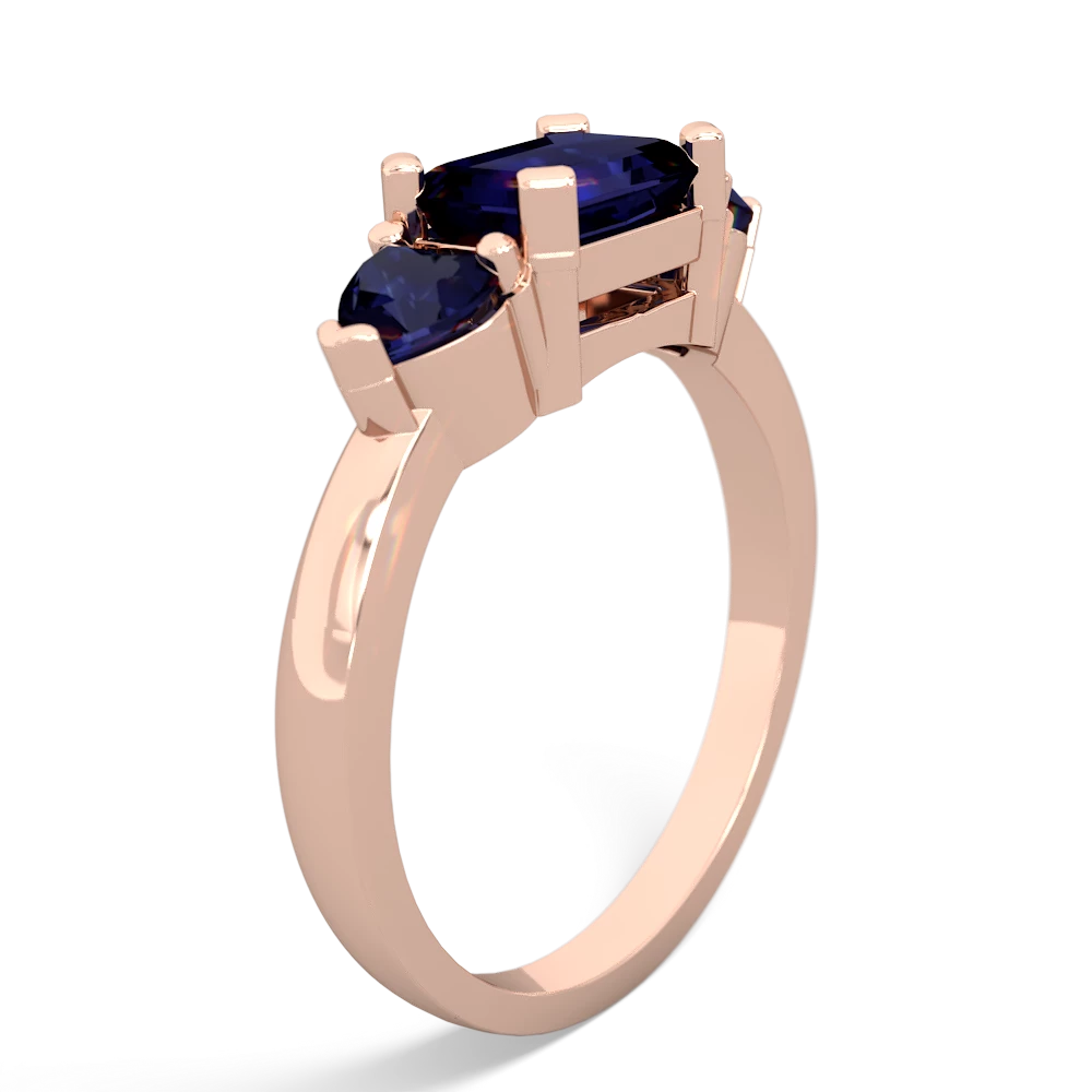 Onyx Three Stone 14K Rose Gold ring R5235