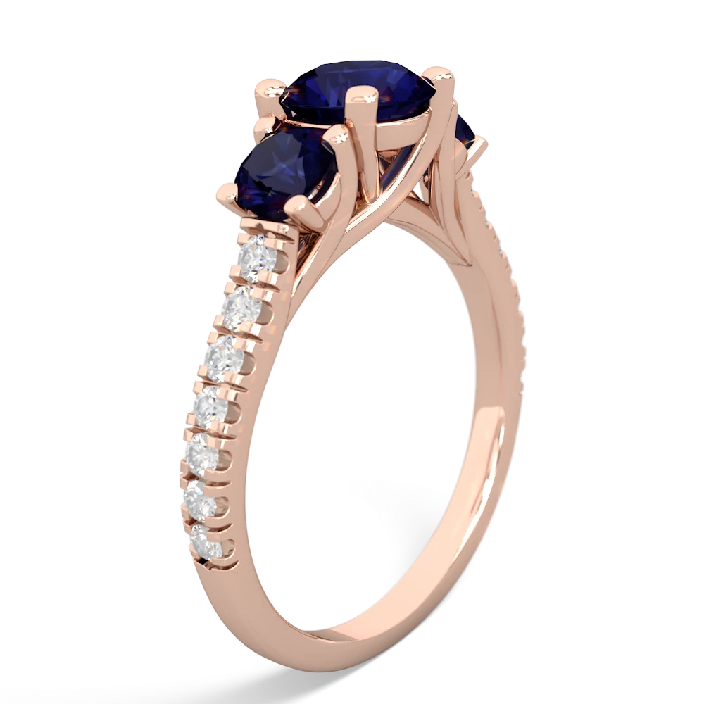 Pink Tourmaline Pave Trellis 14K Rose Gold ring R5500