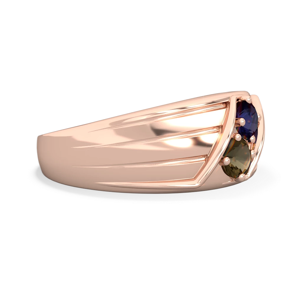 Sapphire Men's Streamline 14K Rose Gold ring R0460