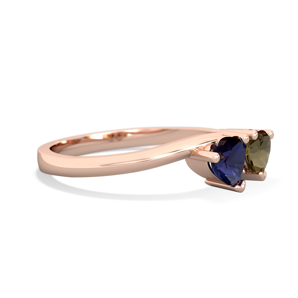 Sapphire Sweethearts 14K Rose Gold ring R5260