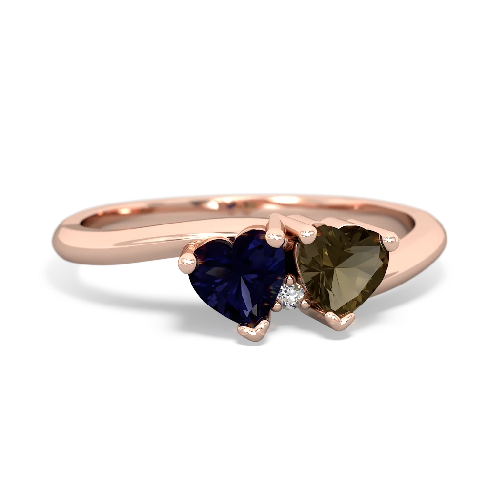 Sapphire Sweethearts 14K Rose Gold ring R5260