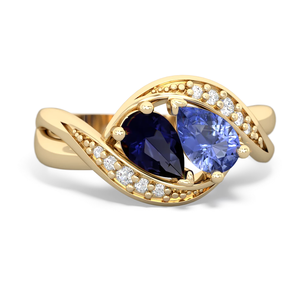 Sapphire Summer Winds 14K Yellow Gold ring R5342