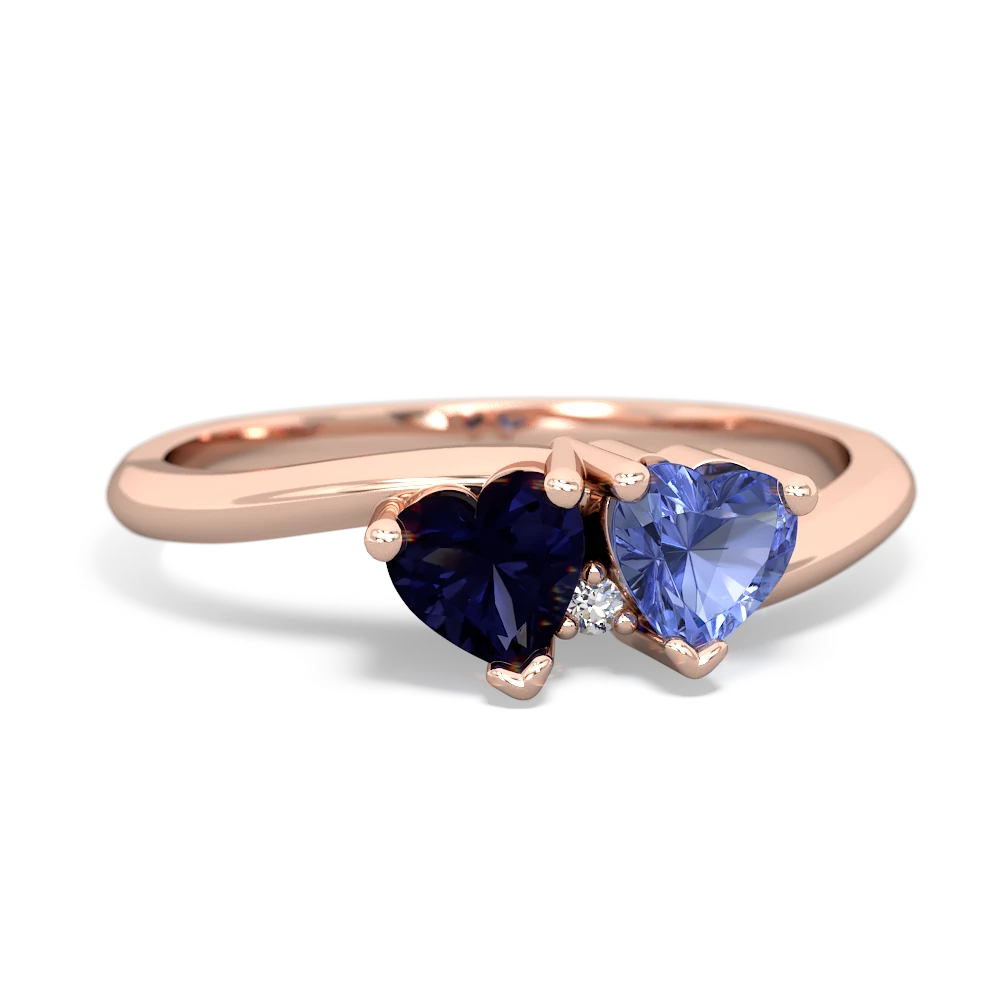 Sapphire Sweethearts 14K Rose Gold ring R5260