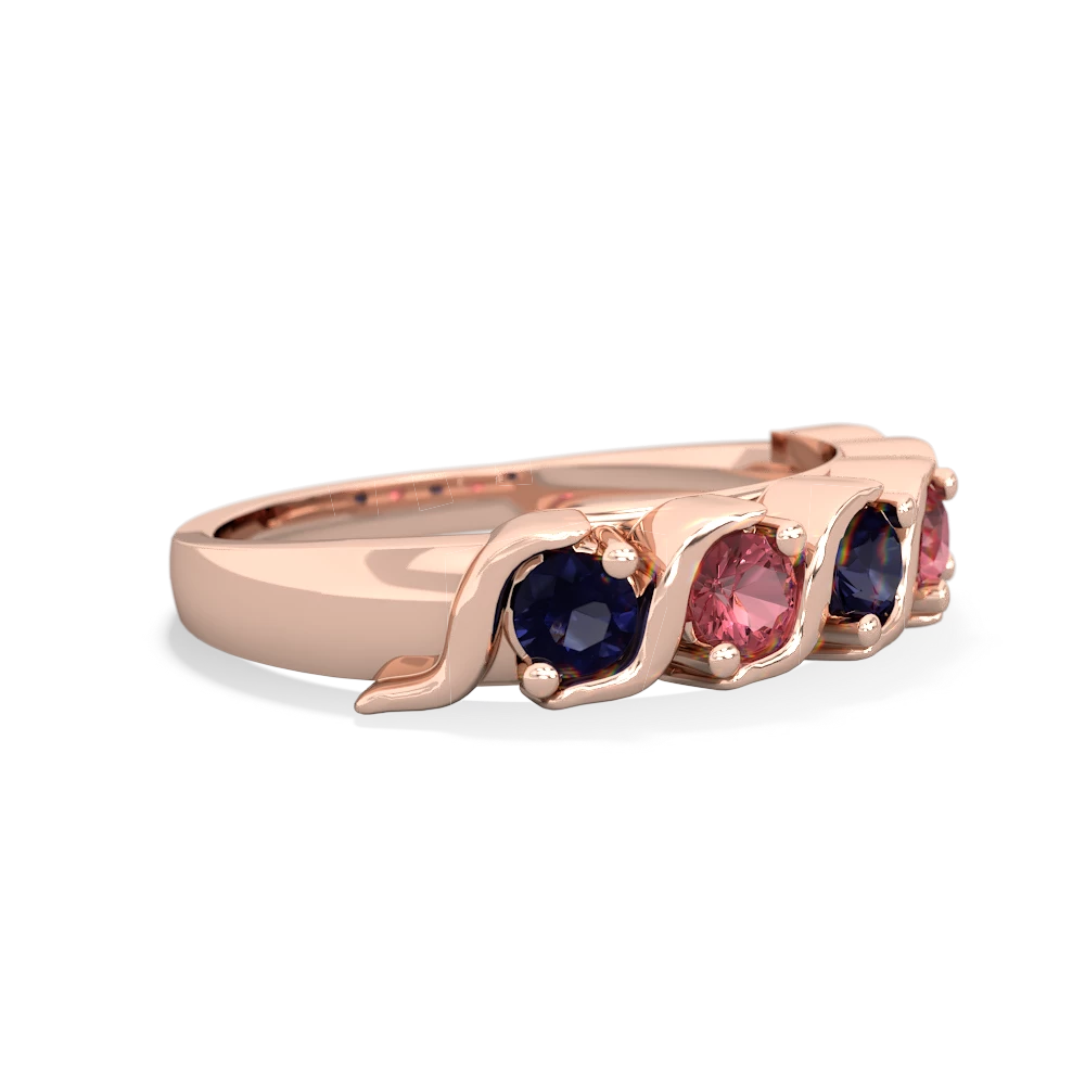 Sapphire Anniversary Band 14K Rose Gold ring R2089