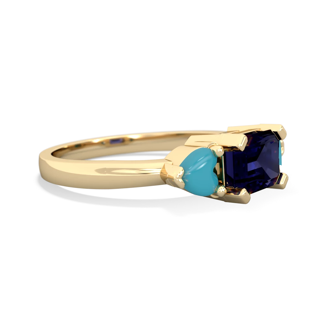 Sapphire Three Stone 14K Yellow Gold ring R5235