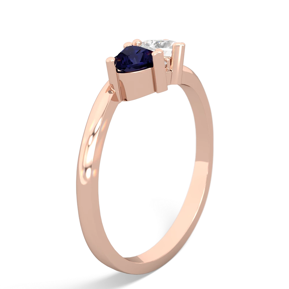 Sapphire Sweethearts 14K Rose Gold ring R5260