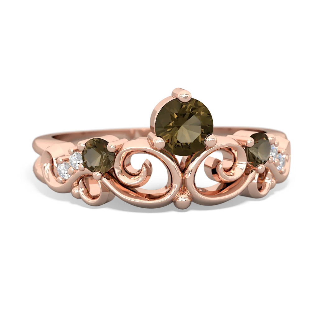 Peridot Crown Keepsake 14K Rose Gold ring R5740