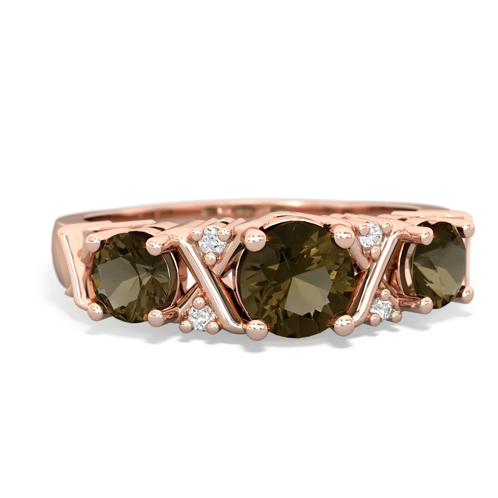 Jade Hugs And Kisses 14K Rose Gold ring R5016