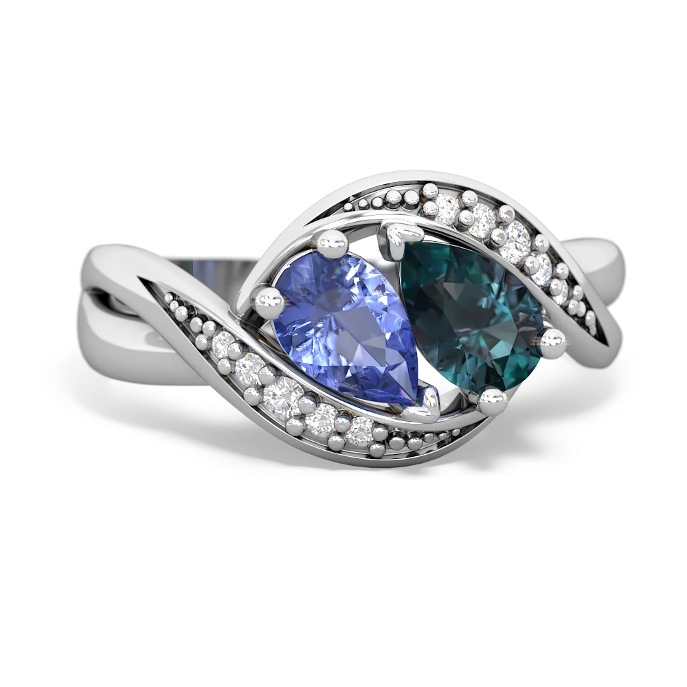 Tanzanite Summer Winds 14K White Gold ring R5342