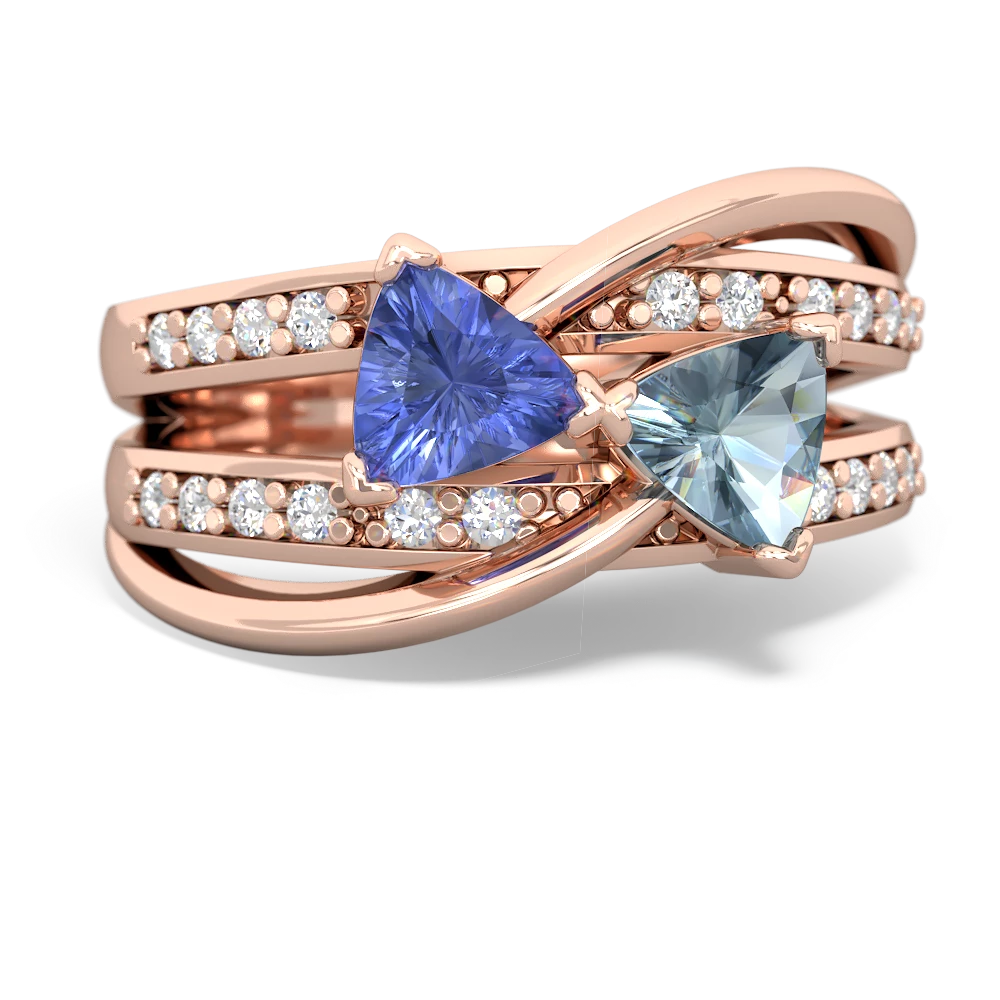 Tanzanite Bowtie 14K Rose Gold ring R2360