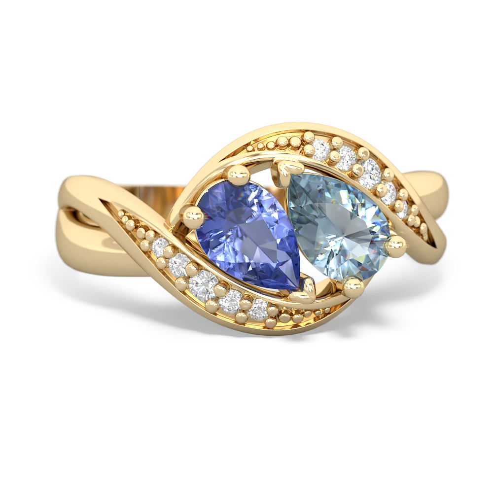 Tanzanite Summer Winds 14K Yellow Gold ring R5342