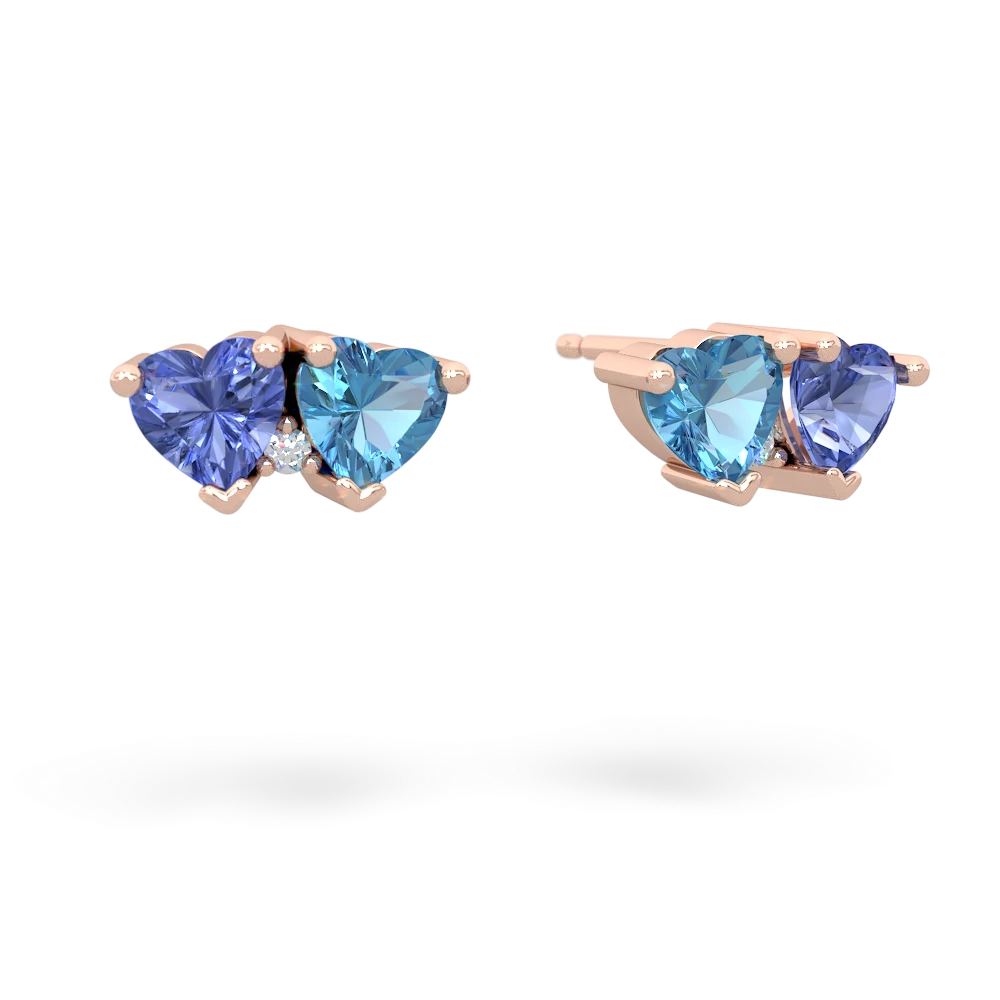 Tanzanite Sweethearts 14K Rose Gold earrings E5260