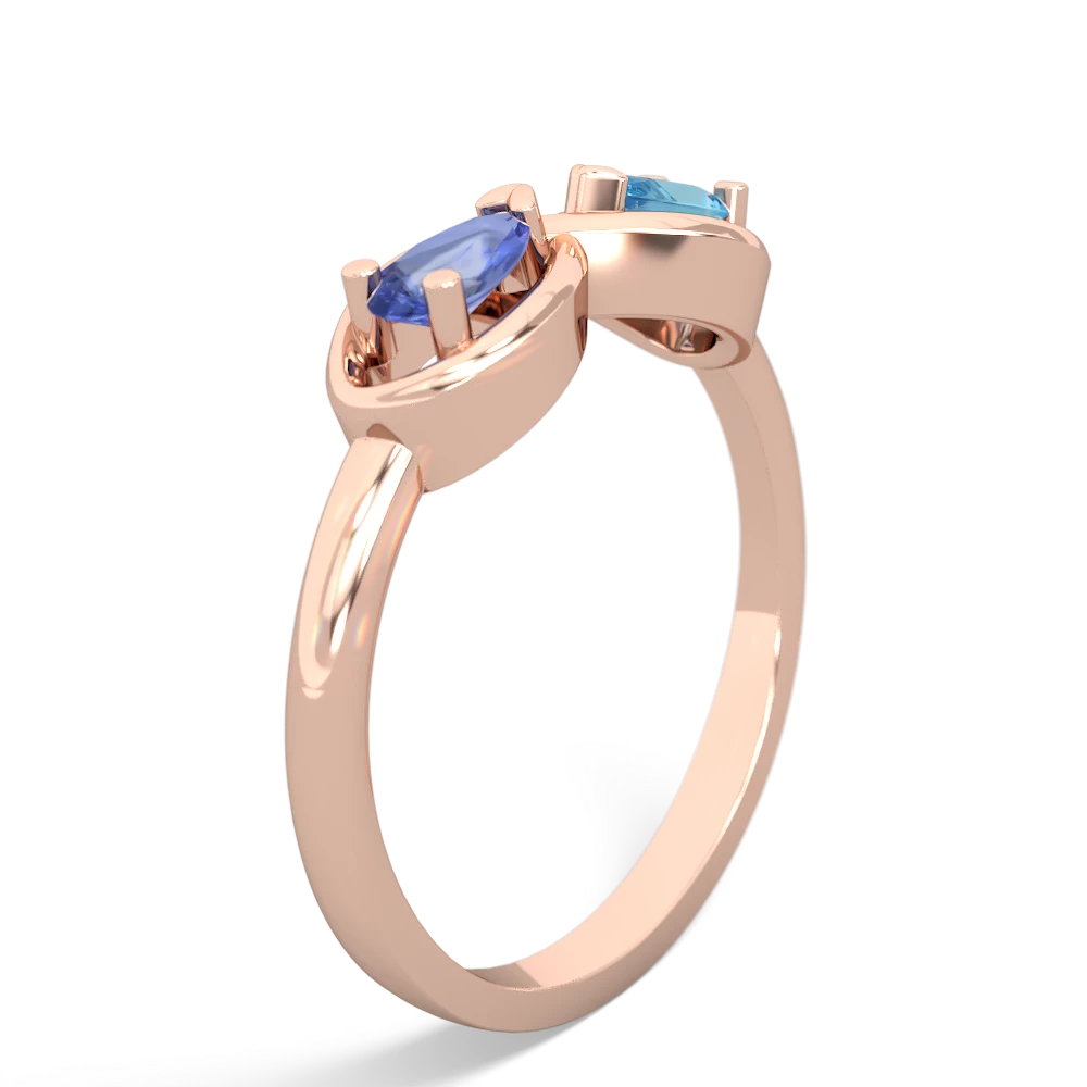 Tanzanite Infinity 14K Rose Gold ring R5050