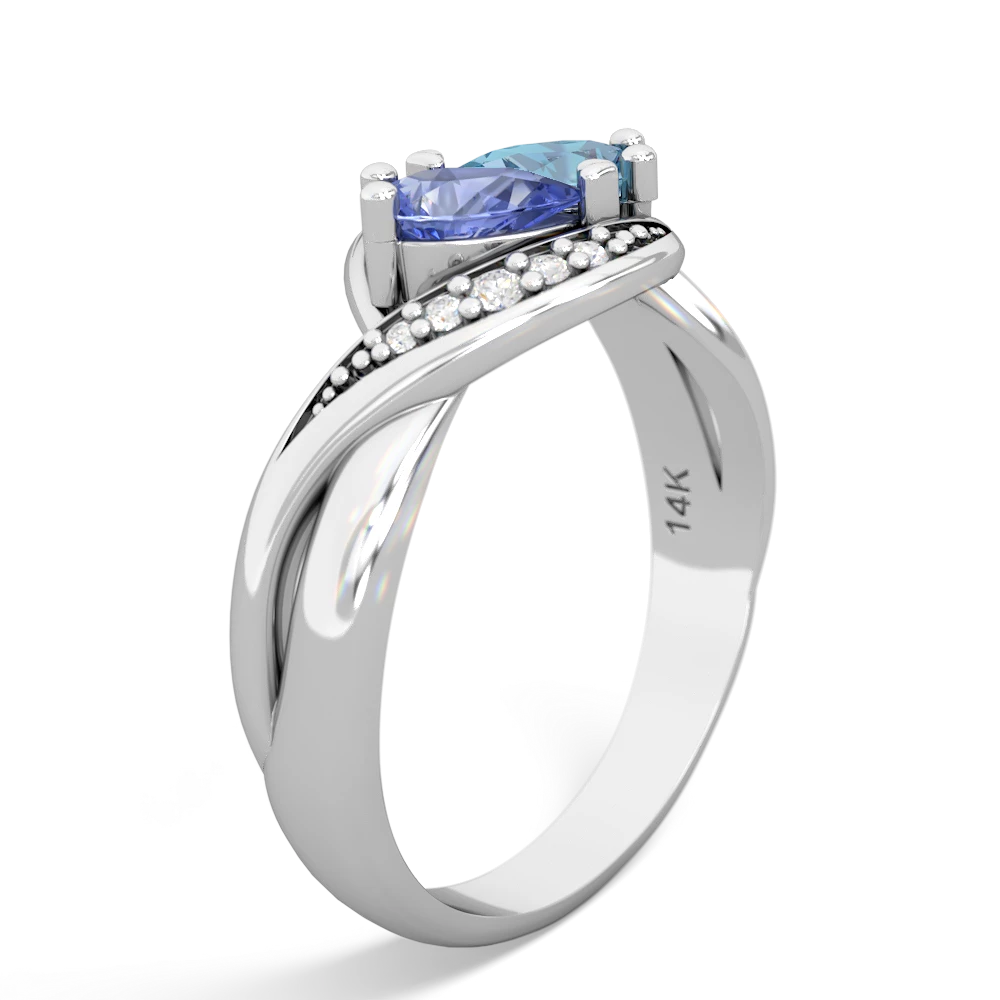 Tanzanite Summer Winds 14K White Gold ring R5342