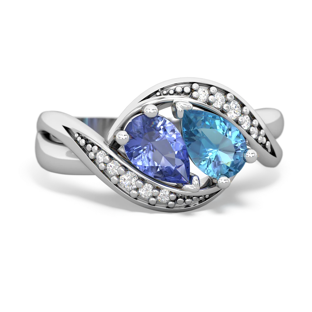 Tanzanite Summer Winds 14K White Gold ring R5342