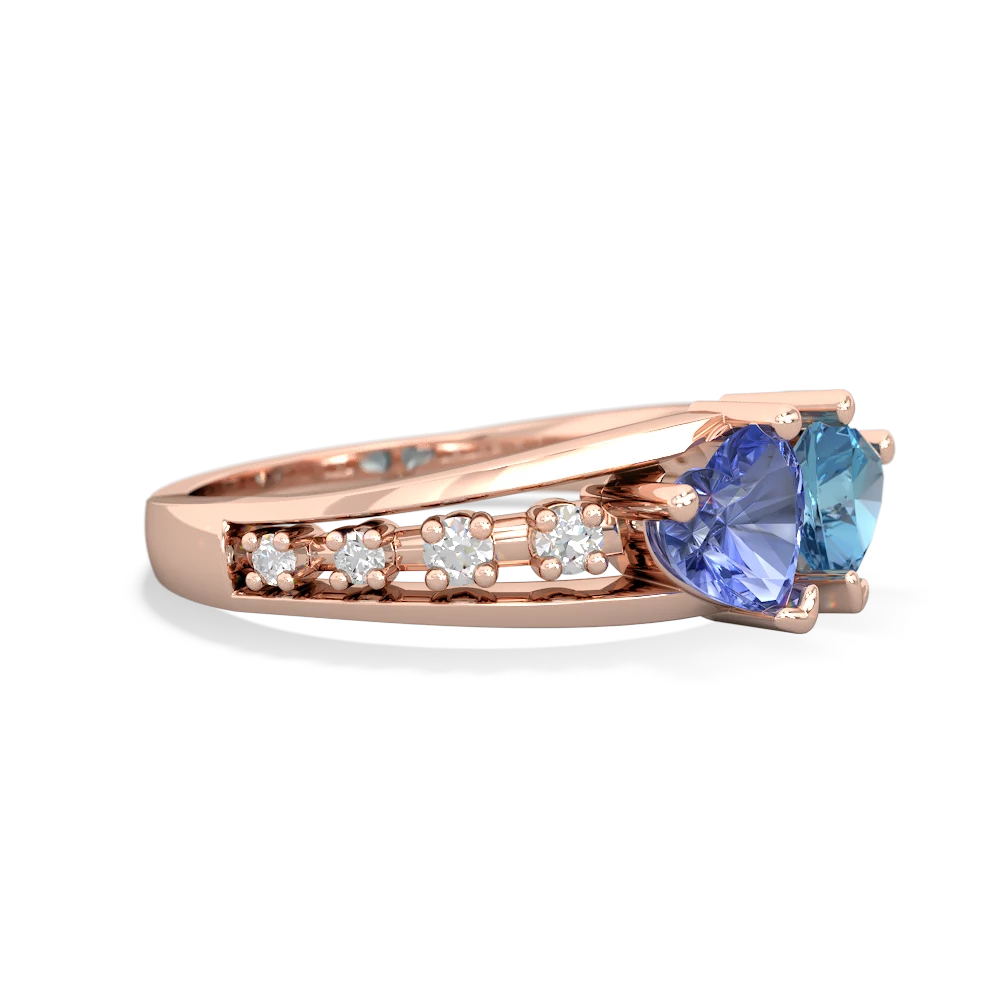 Tanzanite Heart To Heart 14K Rose Gold ring R3342