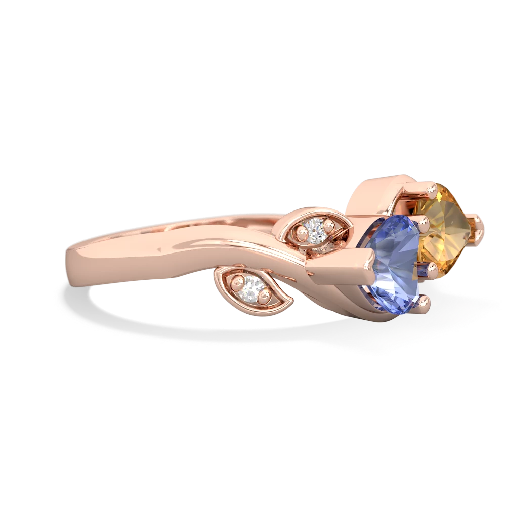 Tanzanite Floral Elegance 14K Rose Gold ring R5790