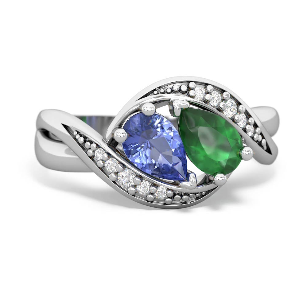 Tanzanite Summer Winds 14K White Gold ring R5342