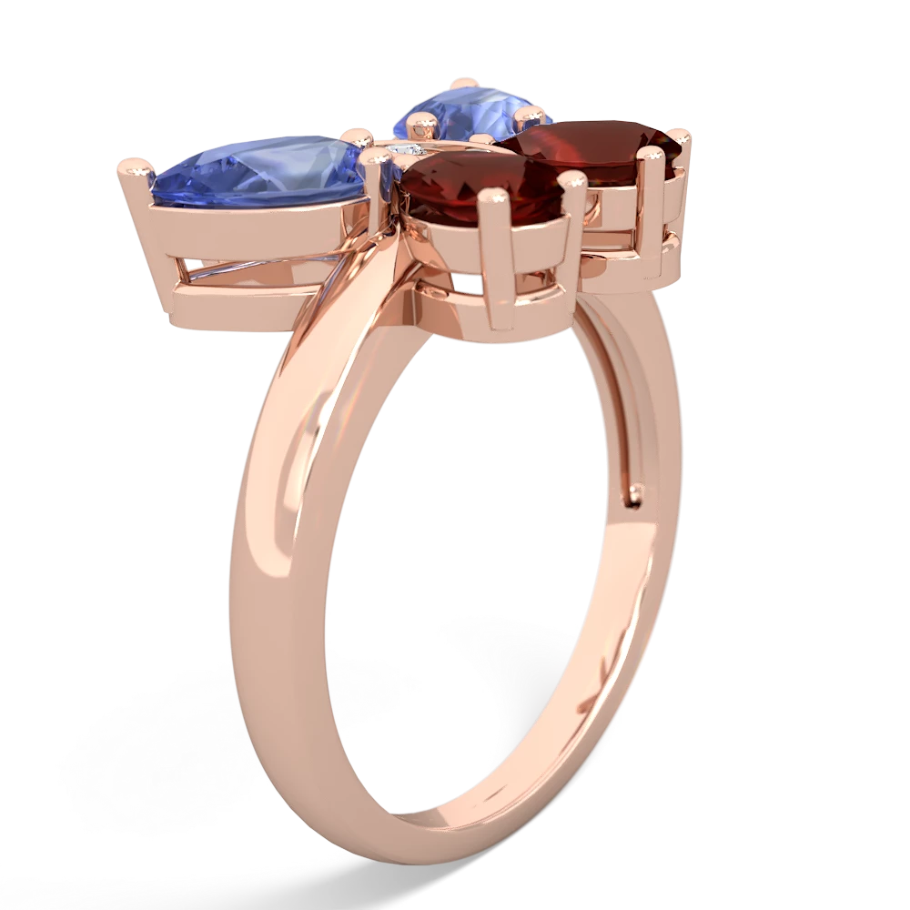 Tanzanite Butterfly 14K Rose Gold ring R2215