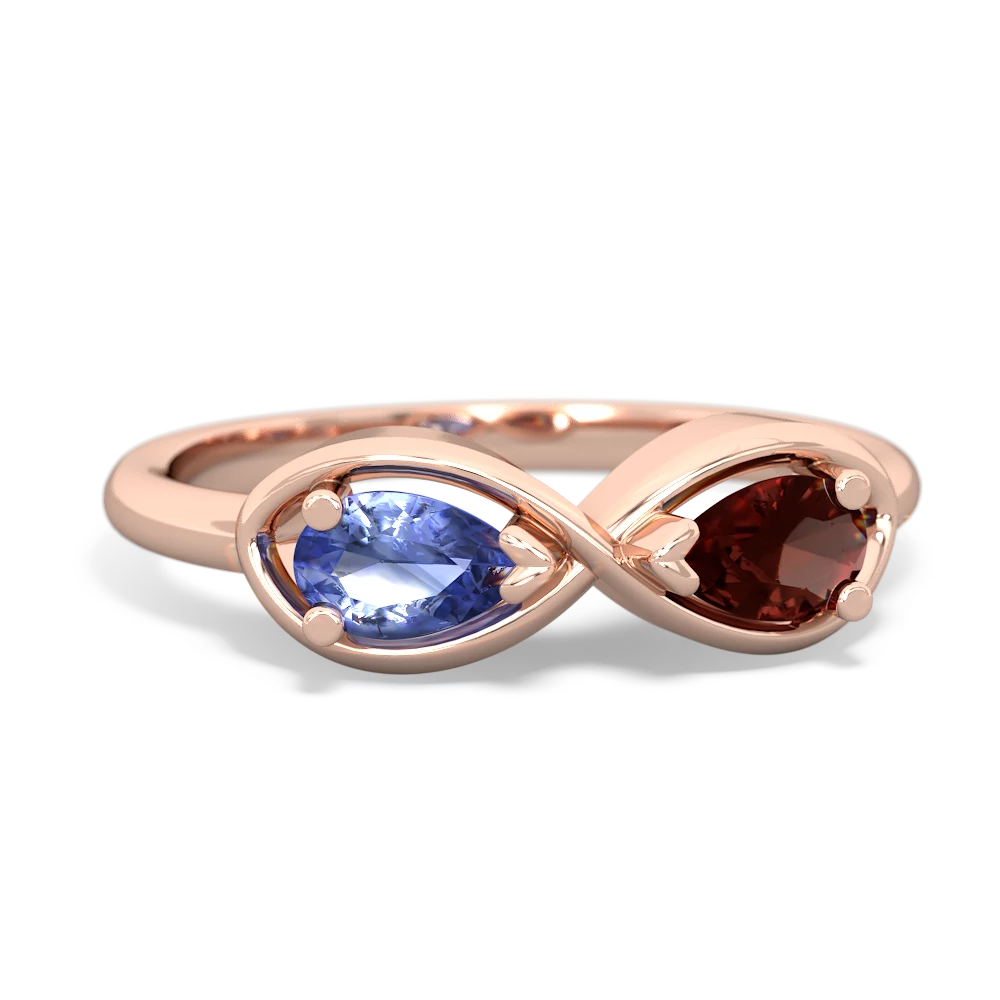 Tanzanite Infinity 14K Rose Gold ring R5050