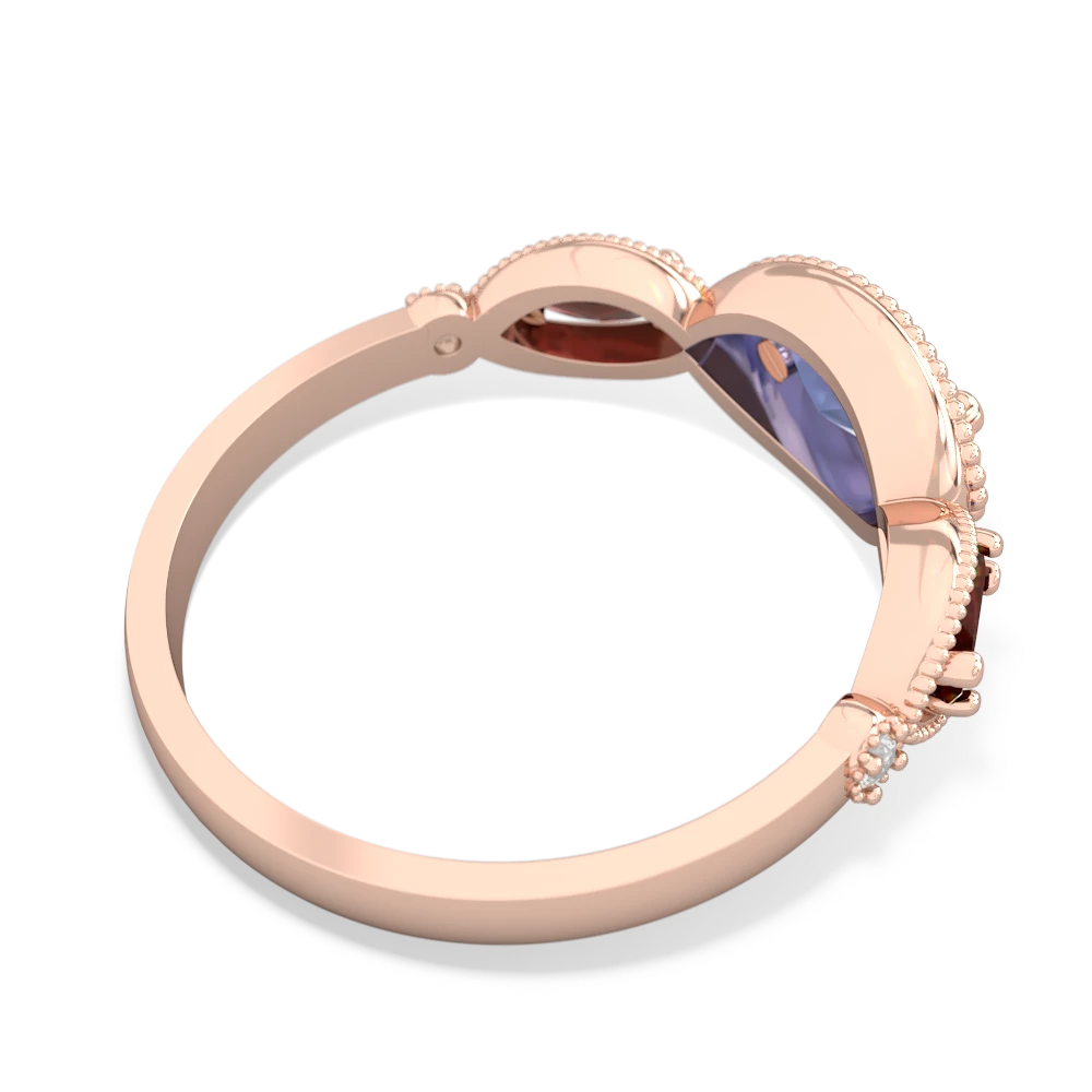 Tanzanite Milgrain Marquise 14K Rose Gold ring R5700